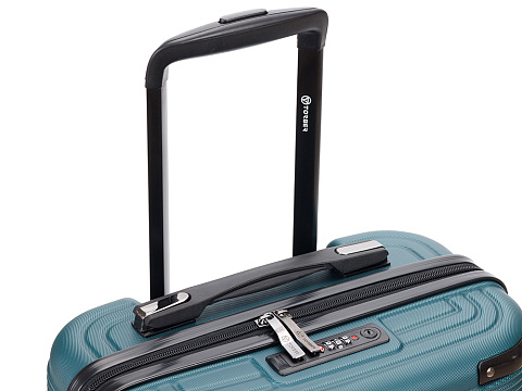 Чемодан TORBER Onego, зелёный, ABS-пластик, 59,5 х 39,5 х 24 см, 46 л - рис 7.