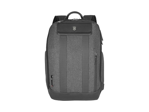 Рюкзак VICTORINOX Architecture Urban2 City Backpack 14'', серый, полиэстер / кожа, 30x19x42 см, 17 л - рис 3.