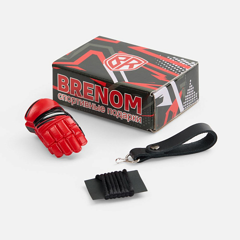 Брелок «Хоккейная перчатка», красный - рис 7.