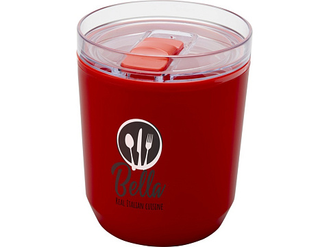 Hudson кружка из переработанного пластика с двойными стенками объемом 180 мл, красный - рис 6.