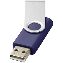 USB-флешка на 16 Гб Rotate Basic, ярко-синий