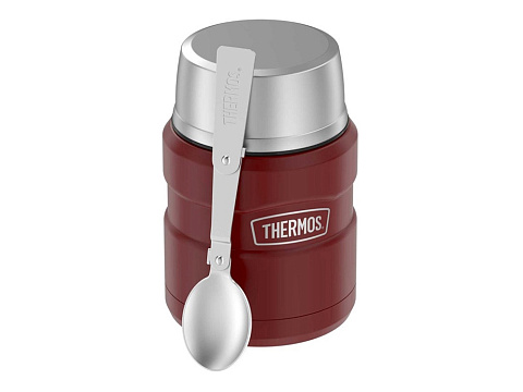 Термос из нерж. стали с ложкой тм THERMOS SK3000 MRR 0,47L - рис 2.