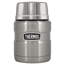 Термос из нерж. стали с ложкой тм THERMOS SK3000-SBK 0,47L, стальной