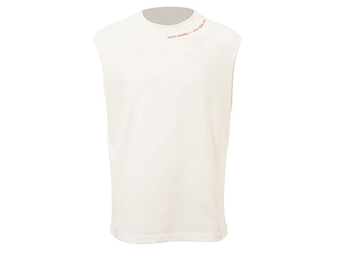 Майка оверсайз Berlin, унисекс, молочный, ДТФ текстиль и Текстильный принтер