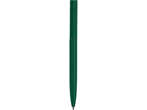 Шариковая металлическая ручка Minimalist софт-тач, зеленый - рис 2.