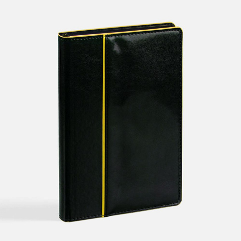 Ежедневник Alanis, недатированный, черный c желтым - рис 3.