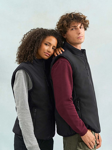 Жилет софтшелл унисекс Falcon BW, темный хаки - рис 11.