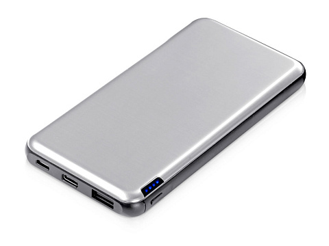 Внешний аккумулятор Forge v.2, металл, 10000mah, серебристый