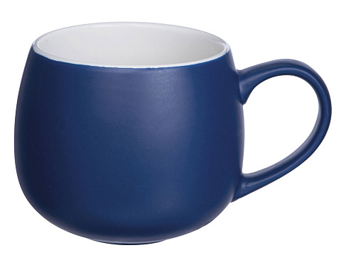Кружка круглой формы Verlo, 410мл, нейви - рис 2.
