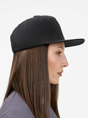 Бейсболка Epicore с прямым козырьком, черная - рис 10.