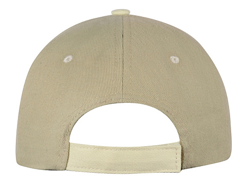 Бейсболка New Castle F 6-ти панельная, оливковый/натуральный - рис 4.