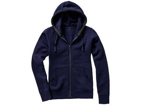 Толстовка Арора женская с капюшоном, темно-синий - рис 13.