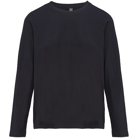 Футболка с длинным рукавом женская Monarch Women, черная - рис 2.