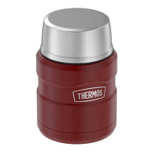 Термос из нерж. стали с ложкой тм THERMOS SK3000 MRR 0,47L