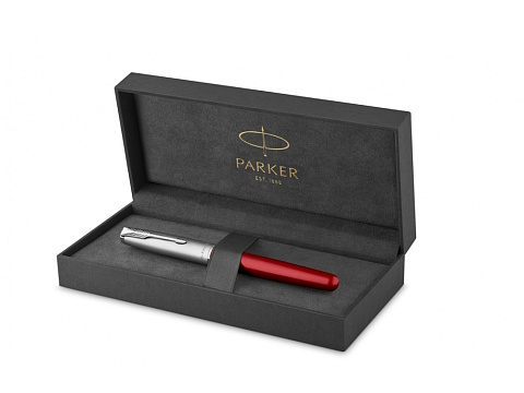 Перьевая ручка Parker Sonnet Entry Point Red Steel CT, перо: F, цвет чернил: black, в подарочной упаковке - рис 2.