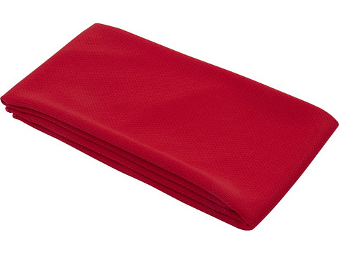 Lucas спортивное полотенце из переработанного полиэстера 30х80 см - Красный - рис 4.