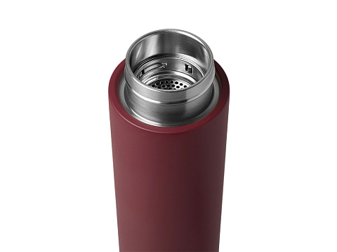 Вакуумный термос с двойными стенками и медным слоем Torso, 480 мл, бургунди - рис 3.