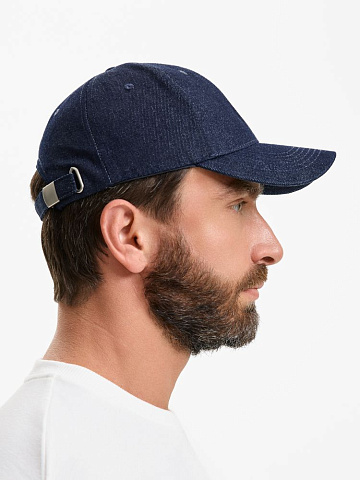 Бейсболка Denimate, темно-синяя - рис 8.