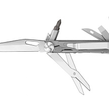 Нож-мультитул Rocktol 12 в 1 с титановыми ручками, серый