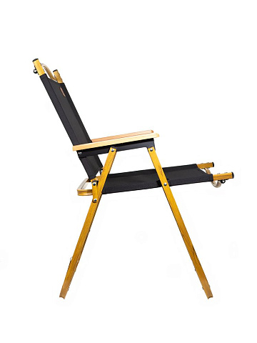 Стул MW02 складной, черный, светлое дерево - рис 4.