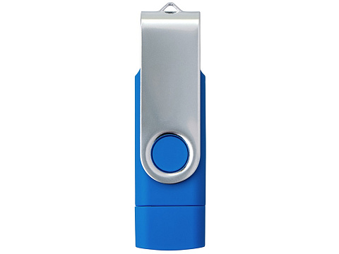 USB3.0/USB Type-C флешка на 16 Гб Квебек C, синий - рис 3.