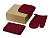 Подарочный набор с фартуком, прихваткой, бордовый - миниатюра