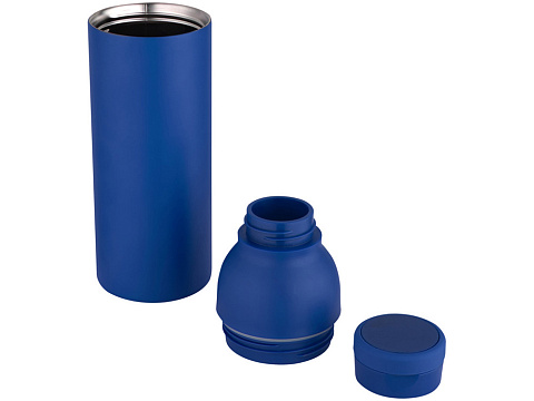 Illuminate бутылка-термос для воды с двойными стенками объемом 650 мл из переработанной нержавеющей стали, сертифицированной по стандарту RCS - Ярко-синий - рис 4.