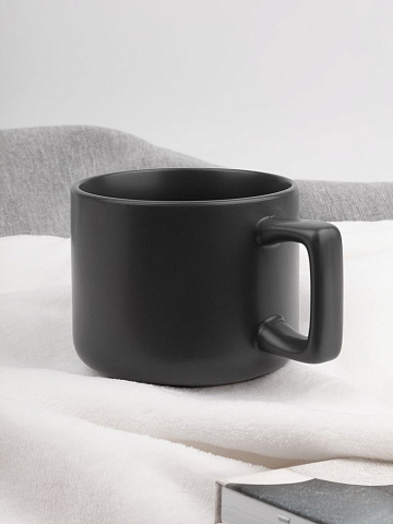 Чашка Jumbo в коробке матовая, темно-серая - рис 6.