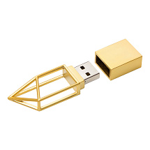 USB-флешка на 32 ГБ, micro USB  золото