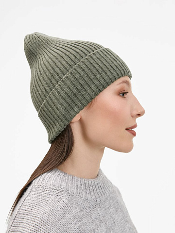 Шапка Catch Match без помпона, зеленая (полынь) - рис 8.