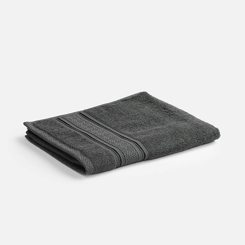 Полотенце махровое Terrychic, среднее, темно-серое - рис 2.