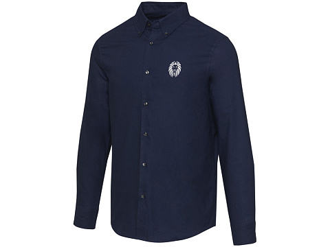 Sphene мужская рубашка оксфорд - Navy Blue - рис 5.