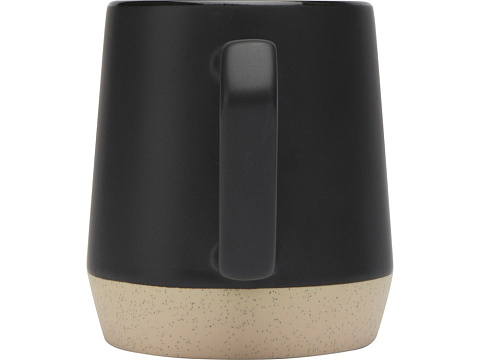 Dolce керамическая кружка объемом 300 мл с матовой отделкой, сплошной черный - рис 3.