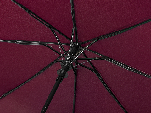 Зонт-полуавтомат Roof с куполом из переработанного пластика, бургунди 7421C - рис 7.