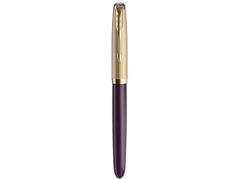 Перьевая ручка Parker 51 DELUXE PLUM GT, перо: F, цвет чернил: black, в подарочной упаковке. - рис 3.