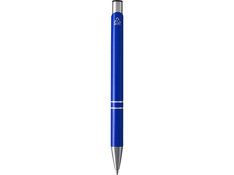 Шариковая ручка Moneta из переработанного алюминия - Ярко-синий - рис 2.