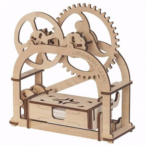 Конструктор Ugears Механическая шкатулка (визитница) - рис 5.