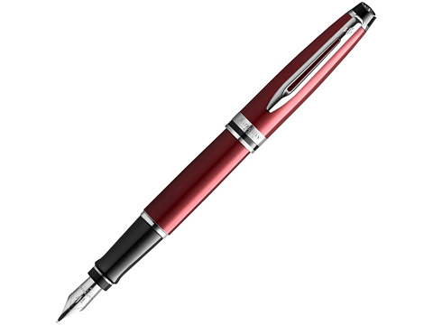 Перьевая ручка Waterman Expert Dark Red Lacquer CT Black, перо: M, цвет чернил: blue.