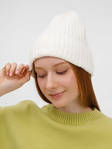 Шапка Laconi, молочно-белая - рис 5.