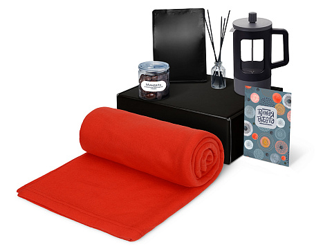 Подарочный набор Re:y. Vive с пледом, френч-прессом и кофе - рис 2.