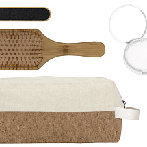 Подарочный набор с пилкой, бальзамом и расческой, белый