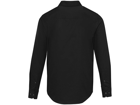 Citrine мужская рубашка из твила - сплошной черный - рис 3.