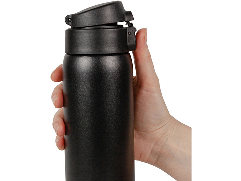 Термокружка Relaxika 701 (0,48 литра), черная (без лого) - рис 12.