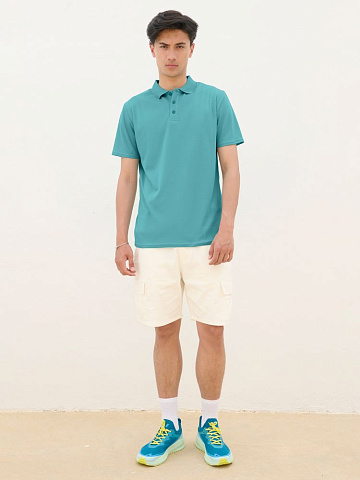 Рубашка поло унисекс Pitcher, красная - рис 6.