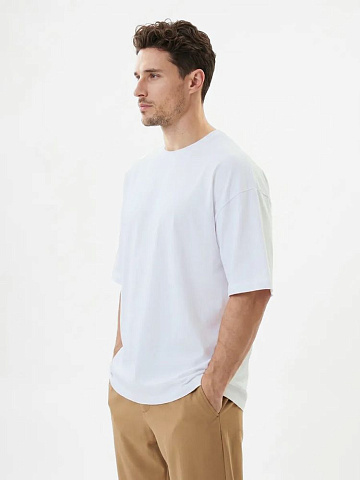Футболка Oversize Premium 210, белая - рис 2.