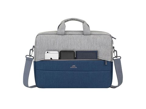 RIVACASE 7532 grey/dark blue сумка для ноутбука 15.6'' - рис 14.