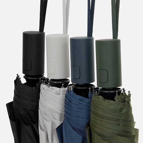 Зонт складной Cloudex, темно-синий - рис 9.