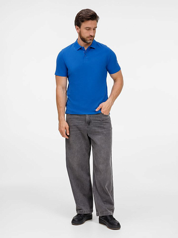 Рубашка поло унисекс Tervise, ярко-синяя - рис 8.