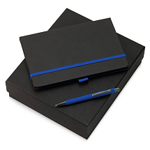 Подарочный набор Jacque 2.0. с ручкой и блокнотом, синий