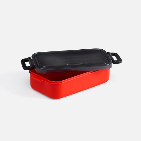 Ланчбокс Pranzo, красный с черным - рис 3.